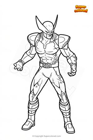 Fortnite Wolverine (Pen & Ink)