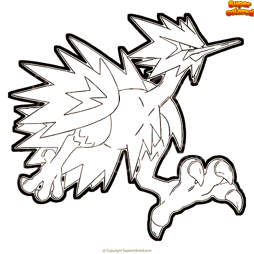 How To Draw Galar Zapdos Pokemon