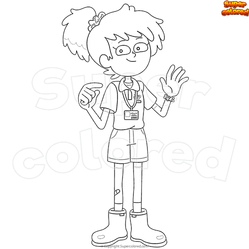 Dibujo para colorear Amphibia Anne cuando crezca - Supercolored.com