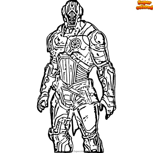 Coloring page Fortnite The Foundation - Supercolored.com