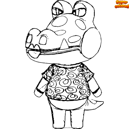 Coloriage Animal Crossing Alli - Supercolored.com