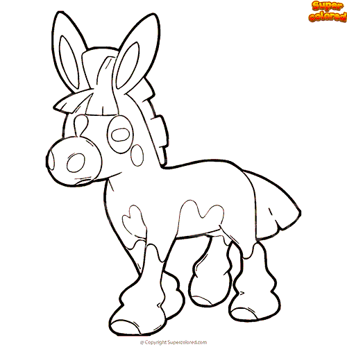 Supercoloring Vulpix : Vulpix Coloring Pages Coloring Home : It has
