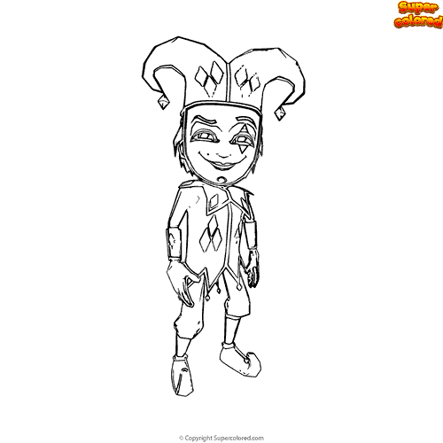 Jaro From Subway Surfers coloring page