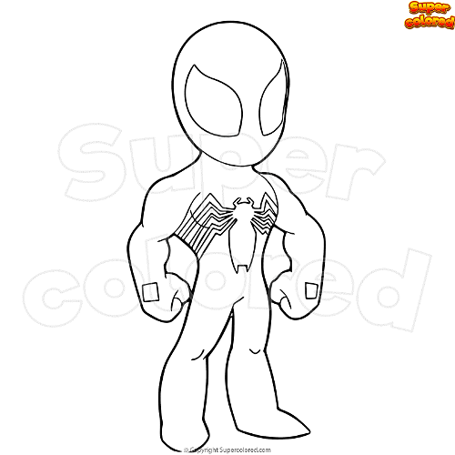 Coloring page Venom Spiderman 