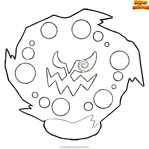 printable coloring pages spiritomb pokemon