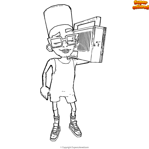 Coloring page Subway Surfers berlin zayn 