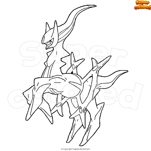 42 Pokemon Coloring Pages Arceus Creative Coloring Pages