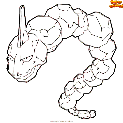 Pokemon Onix Coloring Page  Pokemon ausmalbilder, Pokemon malvorlagen,  Vogel malvorlagen