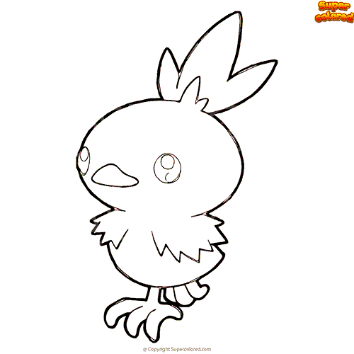 Desenhos para colorir de pokémon torchic 