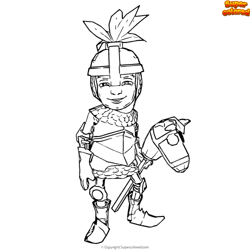 Coloring page Subway Surfers vb boardflip 