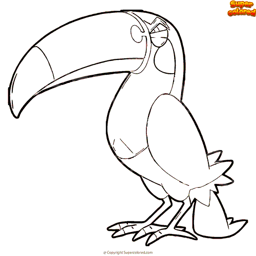 toucannon coloring page online pokemon