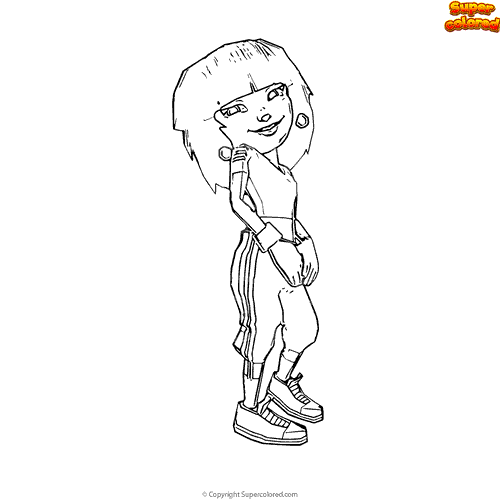 Coloring page Subway Surfers vb boardflip 