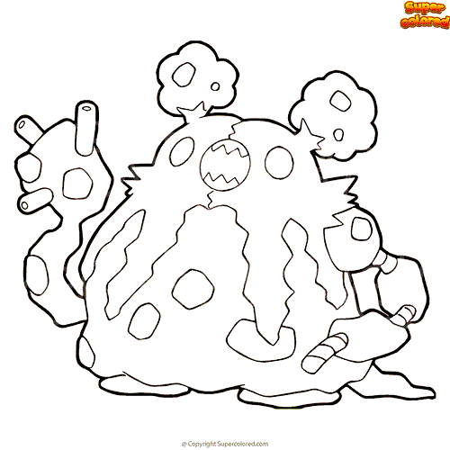 pic Garbodor Pokemon Coloring Page coloring page pokemon garbodor
