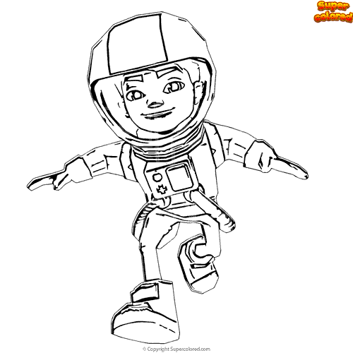 Coloring page Subway Surfers 2