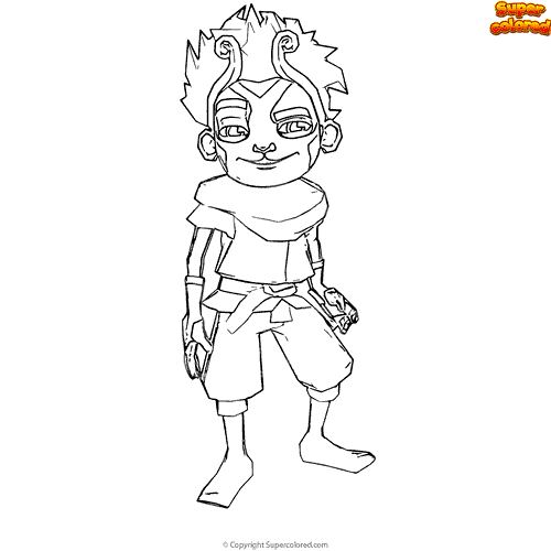 Coloring page Subway Surfers 2