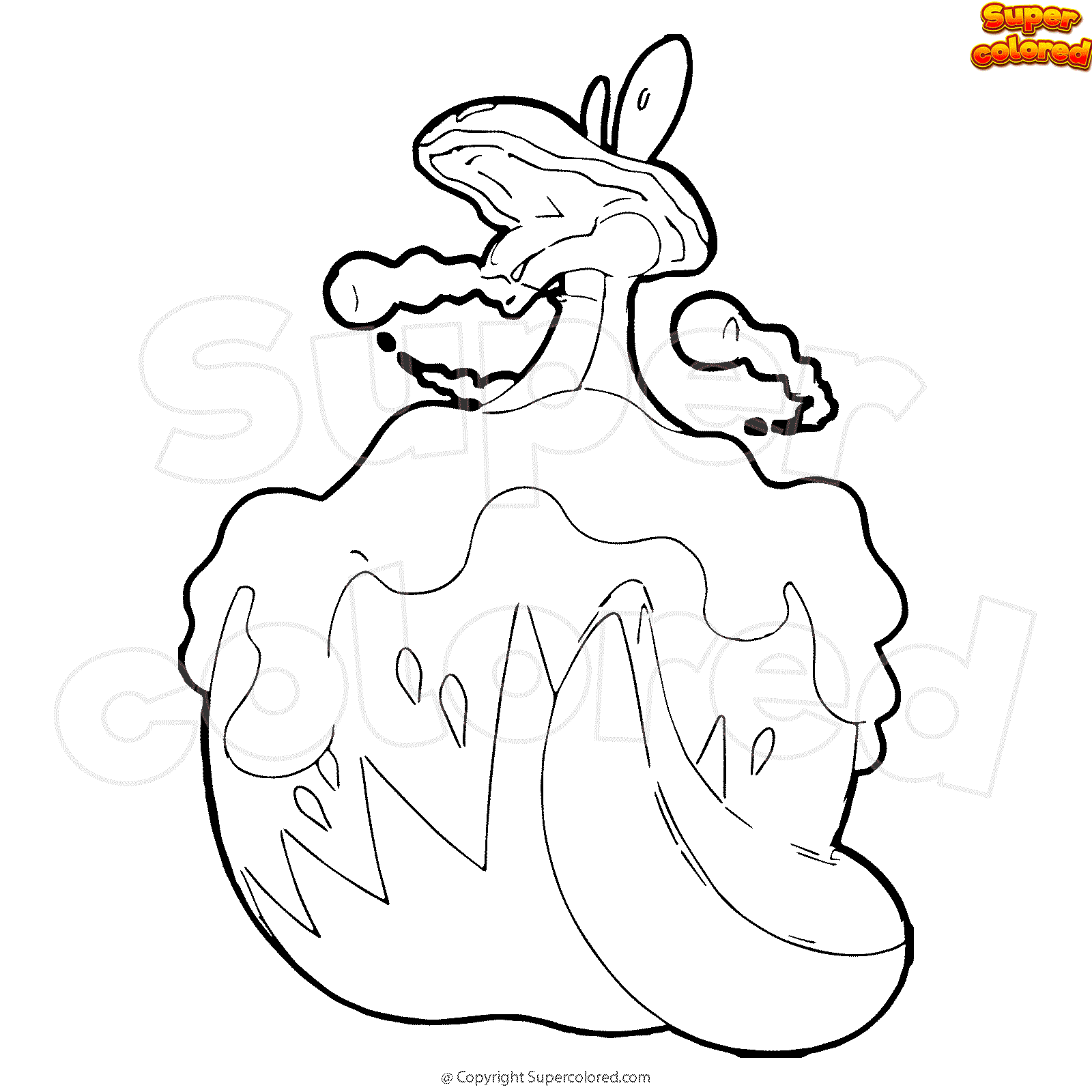 Ausmalbild Pokemon Schlapfel Gigadynamax - 95f517 