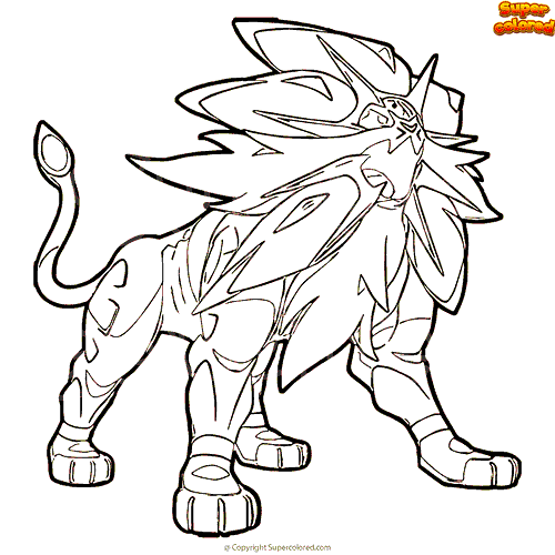 Pokemon Coloring Pages solgaleo – From the thousands of images on