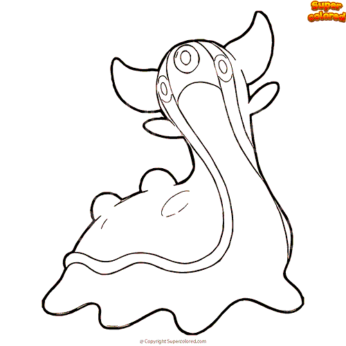 gastrodon coloring page template pokemon