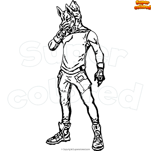 Drift Fortnite Coloring Page