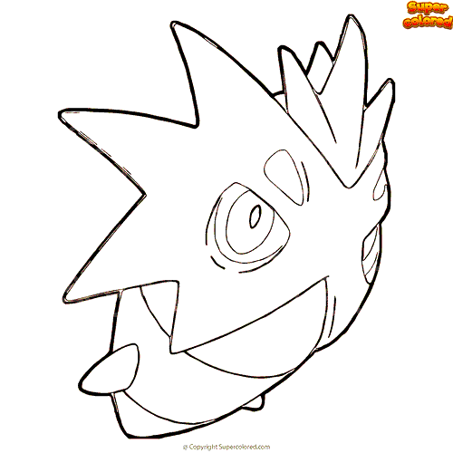 como dibujar a gengar, how to draw gengar