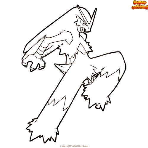 pokemon coloring pages blaziken