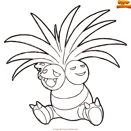 COMO DESENHAR E COLORIR O POKÉMON EXEGGUTOR  HOW TO DRAW AND COLOR THE  POKÉMON EXEGGUTOR 