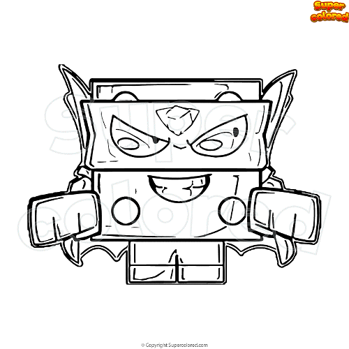 Coloring page Superzings Silver Dice - Supercolored.com