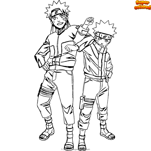 Coloring page - Naruto herói