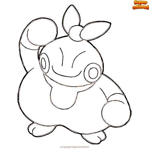 makuhita coloring pages for children pokemon