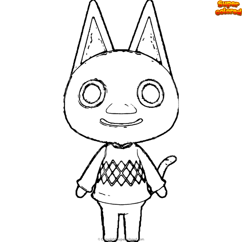 Coloring page Animal Crossing Kiki Coloring page Animal Crossing Kiki