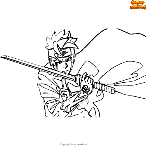 amazing boruto Coloring Page - Anime Coloring Pages