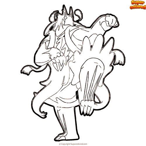 Coloriage Pokemon Shifours Gigamax - Supercolored.com Coloriage Pokemon Shifours Gigamax - Supercolored.com