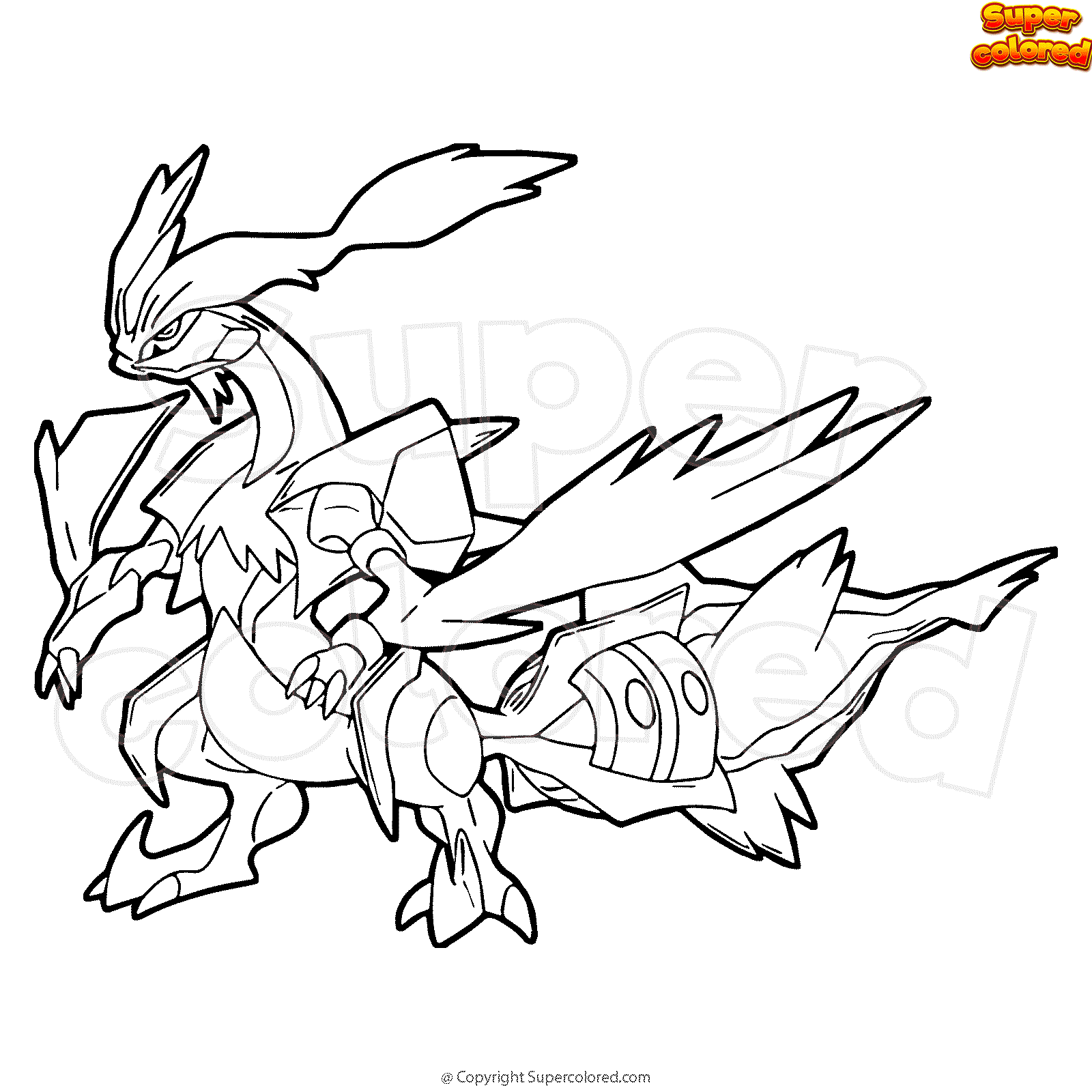 Pokemon Black Kyurem Coloring Pages - E7031f 