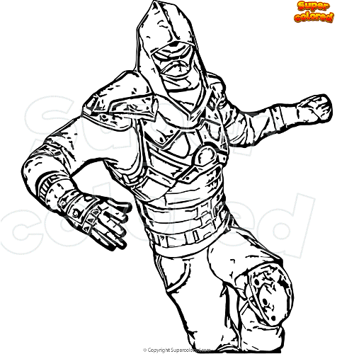 Coloring page Fortnite enforcer - Supercolored.com