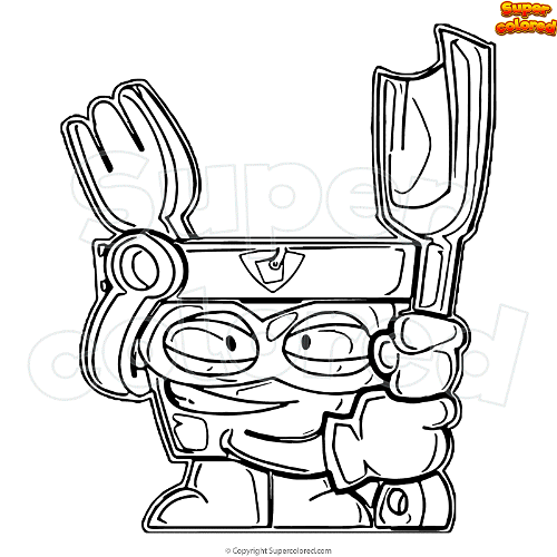 Coloring page Superzings Power Bucket - Supercolored.com