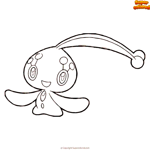 Coloring Pages Pokemon - Manaphy - Drawings Pokemon