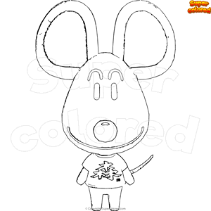 Coloring page Animal Crossing Samson Coloring page Animal Crossing Samson