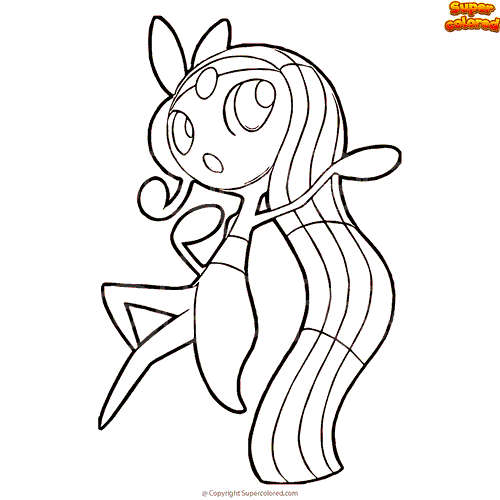 Meloetta  Dessin pokemon, Pokemon personnage, Pokemon art