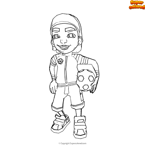 Coloring page Subway Surfers vb boardflip 