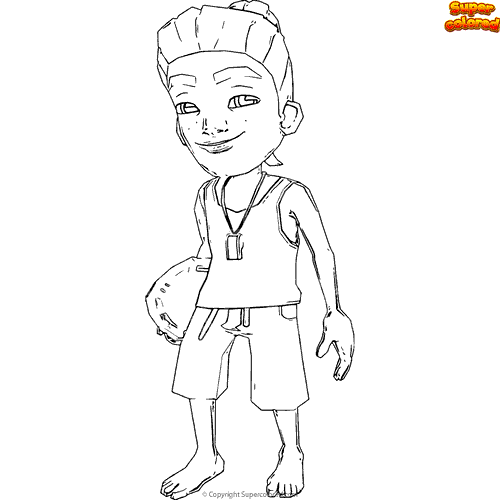 Coloring page Subway Surfers vb boardflip 