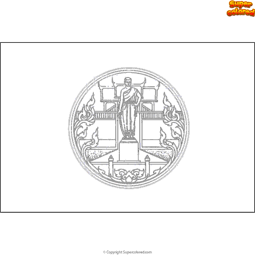 Coloring Page Flag Of Nakhon Ratchasima Thailand Supercolored Com Coloring Page Flag Of Nakhon Ratchasima Thailand Supercolored Com